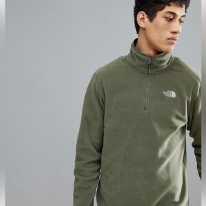 The North Face Sage Green Half-Zip Fleece